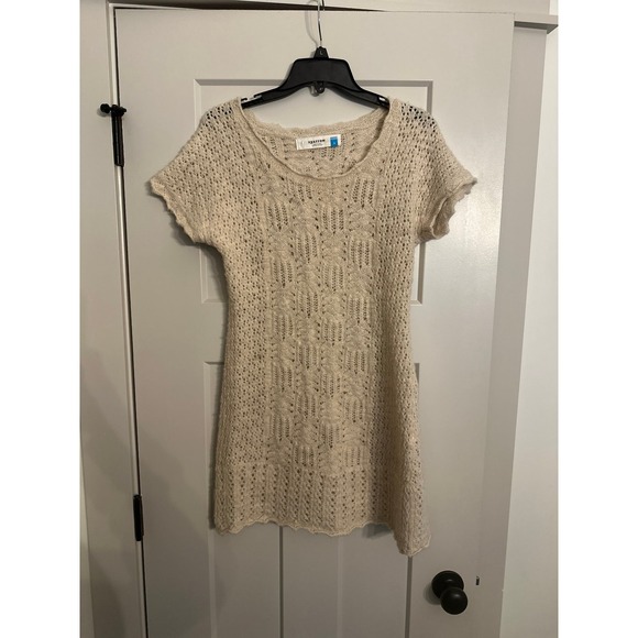 sparrow Dresses & Skirts - Sparrow Wool & Linen Dress size S Sweater Knit Dress Short Sleeve
